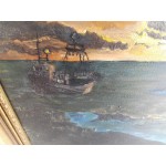 Картина масло на платно Испания с барокова рамка - 3590